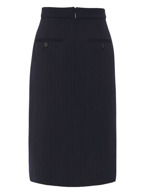 Pinstripe wool skirt SAINT LAURENT | 762647Y5H334127